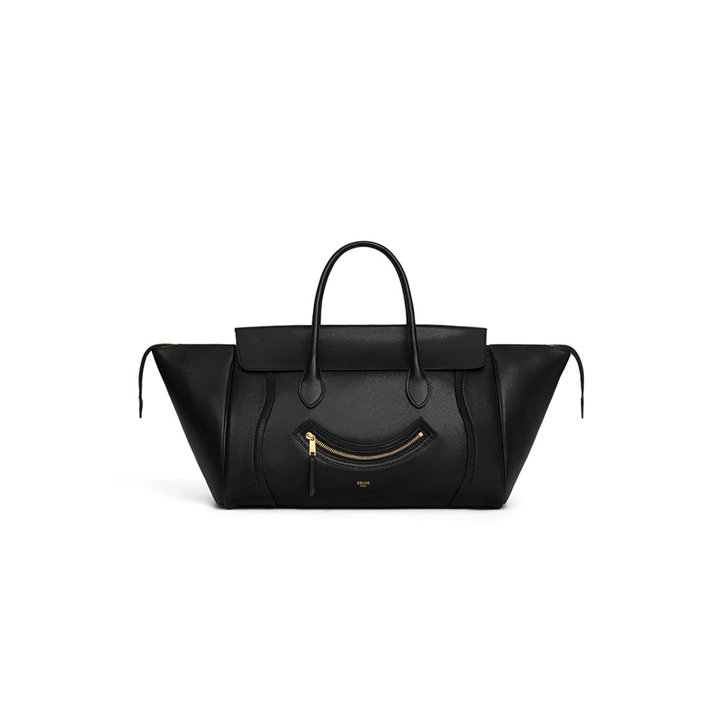 CELINE MEDIUM SMILING NEW LUGGAGE IN SUPPLE SHINY LAMBSKIN 123693GW2.38NO (36*22*16cm) CELINE MEDIUM SMILING NEW LUGGAGE IN SUPPLE SHINY LAMBSKIN 123693GW2.38NO (36*22*16cm)